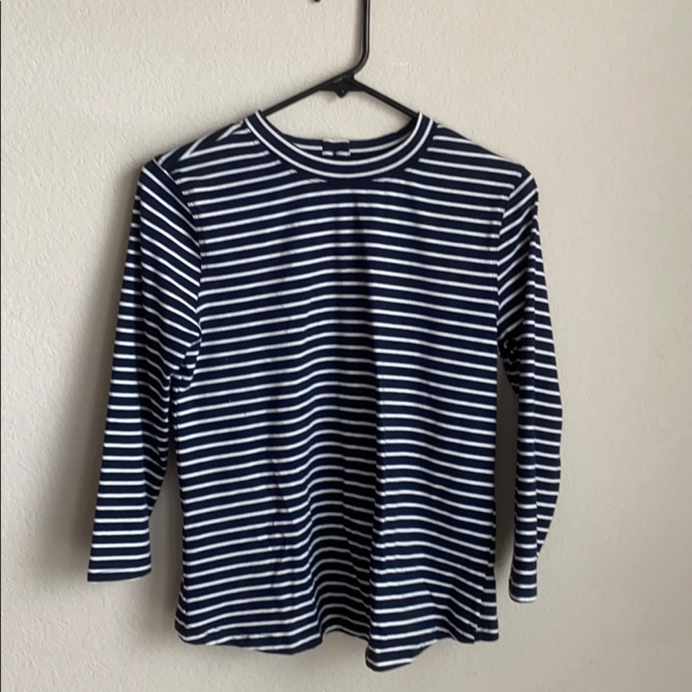 Clad and Cloth Open Back Stripe Tee